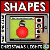 CHRISTMAS LIGHTS 2D SHAPES MATCHING GAME MATH ACTIVITY BOO