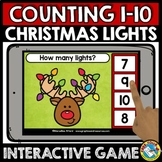 CHRISTMAS LIGHTS COUNTING TO 10 GAME RUDOLPH REINDEER MATH