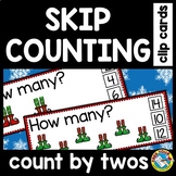CHRISTMAS MATH ACTIVITY SKIP COUNTING BY 2 CENTER TASK CAR