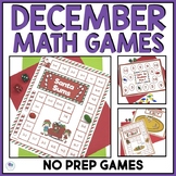 December Math Games Christmas Math Activities Kindergarten