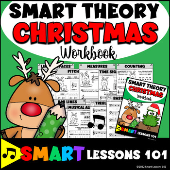 Preview of CHRISTMAS MUSIC THEORY Workbook CHRISTMAS Music Activity Theory Worksheets