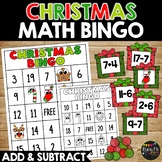 CHRISTMAS Math Bingo Game Addition and Subtraction to 20 |