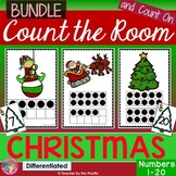 CHRISTMAS Math | Count the Room Ten Frames and Numbers 1 -