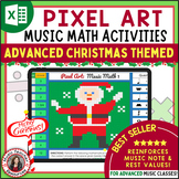 CHRISTMAS Music Activities - Pixel Art Music Math