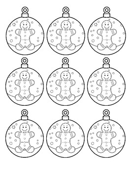 Printable Christmas Ornament Coloring Activity for Kids – Kudzu Monster