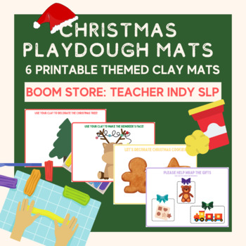Preview of CHRISTMAS PLAY DOUGH MATS (Printable!)