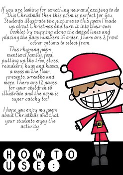 CHRISTMAS POEM BOOKLET by PREPPING FOR PREP | TPT