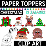 CHRISTMAS  Paper Toppers Clip Art HOLIDAYS