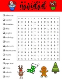 CHRISTMAS SPANISH WORD SEARCH - SOPA DE LETRAS DE LA NAVIDAD