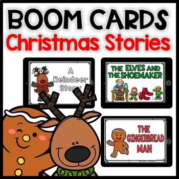 Preview of CHRISTMAS STORY Boom Cards: Reading comprehension activities