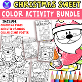 CHRISTMAS SWEET ACTIVITY BUNDLE-Coloring, Directed Drawing