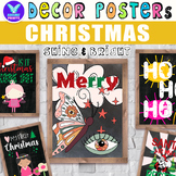 CHRISTMAS Shine & Bright Posters Holiday Classroom Decor B