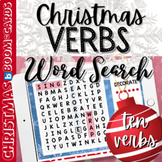 CHRISTMAS THEME VERBS: Christmas Verbs Word Search 15 BOOM CARDS