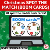 CHRISTMAS THEMED SPOT THE MATCH BOOM CARDS:OT /SLP visual 