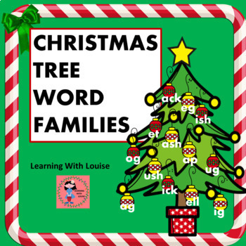 Preview of CHRISTMAS TREE WORD FAMILIES