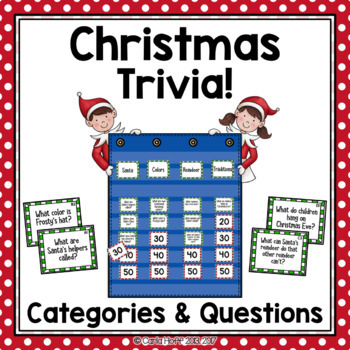 Christmas Trivia Game Categories and Questions Game Show Style! by Carla Hoff