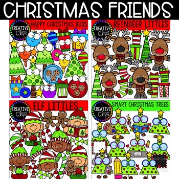 Preview of Christmas Friends Bundle: Christmas Clipart {Creative Clips Clipart}