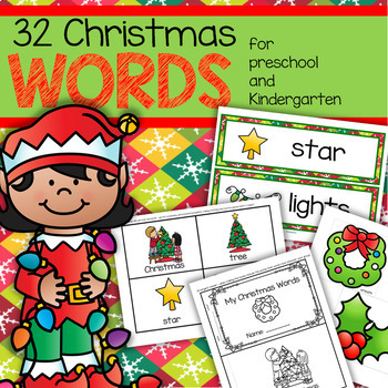 Preview of CHRISTMAS Vocabulary Center and Group Activities for Preschool & Kindergarten