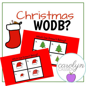 Preview of CHRISTMAS Which One Doesn't Belong? A Number Sense Routine for K-2
