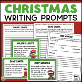 CHRISTMAS Writing Prompts & Paper Narrative Descriptive Pe