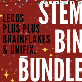 Preview of CHRISTMAS theme STEM Challenge Cards BUNDLE