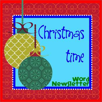 Preview of CHRISTMASTIME theme - Newsletter Template - Word
