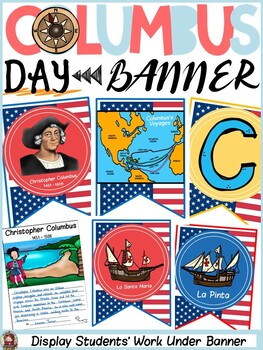 Christopher Columbus Columbus Day Bundle Biography Scavenger Hunt Banner