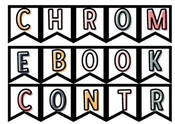 Preview of CHROMEBOOK CONTRACT- BOHO DISPLAY