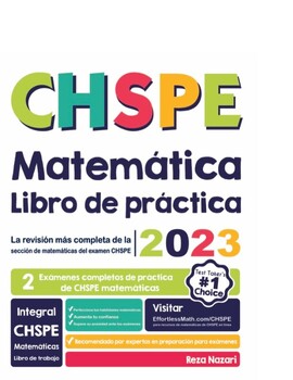 Preview of CHSPE Matemáticas Libro de práctica