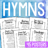 CHURCH HYMNS Posters for Teens | Christian Church Bulletin