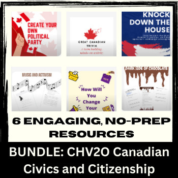 Preview of CHV2O Canadian Civics and Citizenship Resource Bundle