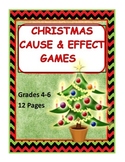 CHristmas Games Cause and Effect- Fact and Opinion