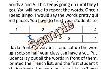 Preview of CI Beginner French Story with activities: avoir expressions and ER verbs BUNDLE