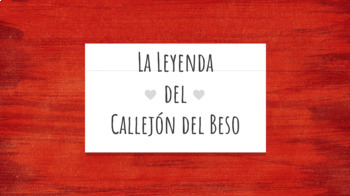 Preview of CI Story "El Callejón de Besos" PEARDECK -- Engaging LOVE story for students