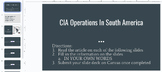 CIA Operations In South America