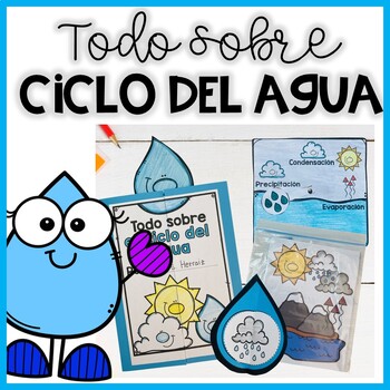 Preview of CICLO DEL AGUA | Water Cycle in Spanish | Spring Activities in Spanish