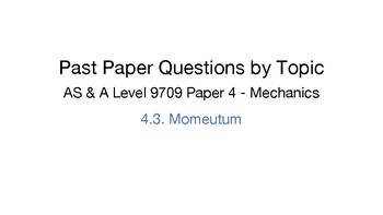 Preview of [2019-2023]CIE AS & A Level 9709 Mechanics: Topical Questions - Momentum