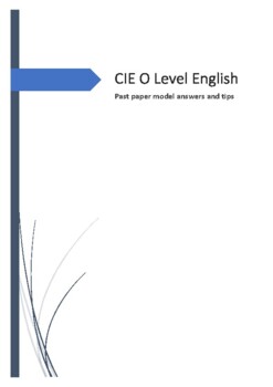 Preview of CIE - English O Levels Model Answers Booklet