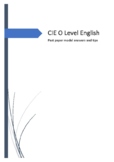 CIE - English O Levels Model Answers Booklet