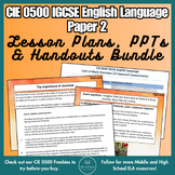 CIE IGCSE 0500 English Language Paper 2 Bundle