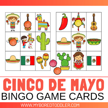 CINCO DE MAYO Bingo Game | Toddlers| Preschool | Center Activity
