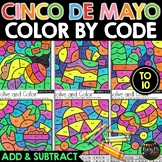 CINCO DE MAYO Coloring Page Math Activities Addition and S