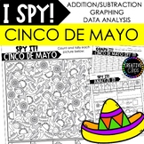 CINCO DE MAYO I SPY Count and Color, Math and Graphing Activities