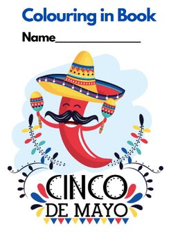 Preview of CINCO DE MAYO (Mexican culture) - COLOURING BOOK (UK Spelling), 20 pages