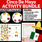 CINCO DE MAYO ACTIVITY BUNDLE + BONUS FILE: crafts, ispy/v