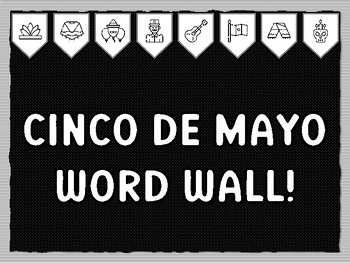 CINCO DE MAYO WORD WALL! Cinco De Mayo Theme Bulletin Board Kit, Door ...