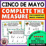 CINCO de MAYO Music Lesson Activities - Rhythm Worksheets 