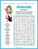 CINDERELLA Word Search Puzzle Worksheet Activity - Easier