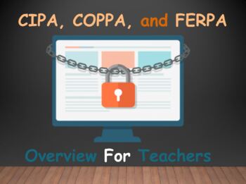Preview of CIPA, COPPA, and FERPA for Teachers (Powerpoint)