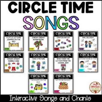 Preview of CIRCLE TIME - Interactive Songs BUNDLE